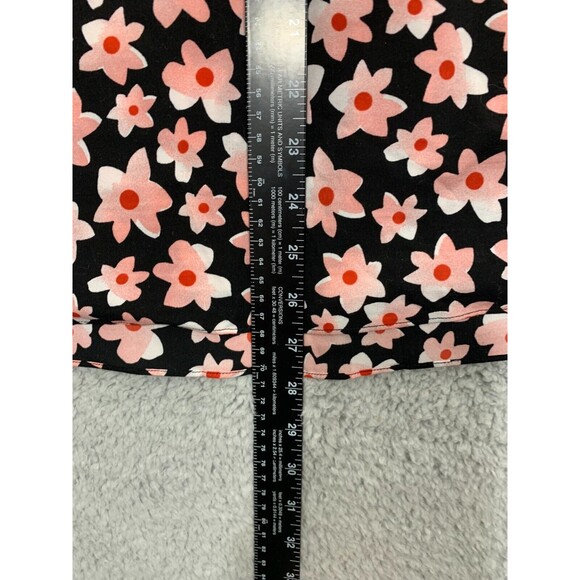 Women's Cabi Small (S) Black Pink Red Floral Print Cap Sleeve Top Blouse - Picture 10 of 11